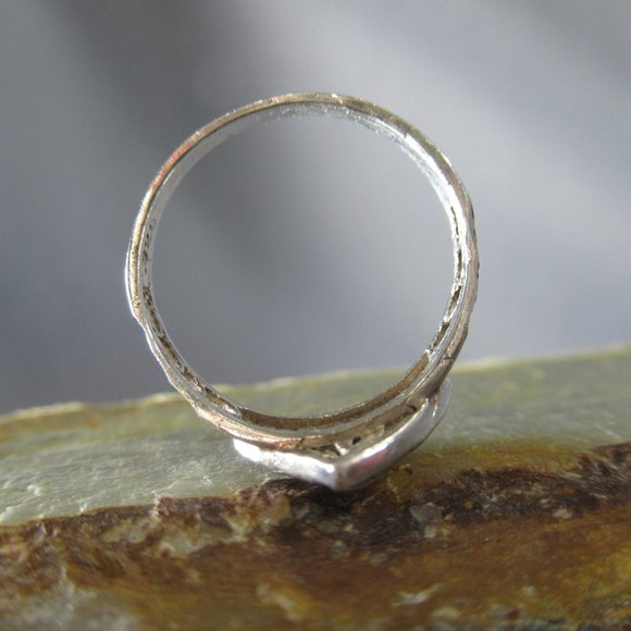 Sterling Heart Ring, Artisan Silver Sculpture & Filigree - Picture 7 of 7